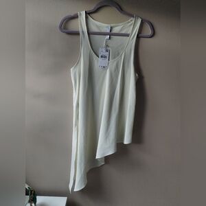 Mango Off-White Sleeveless Top Small